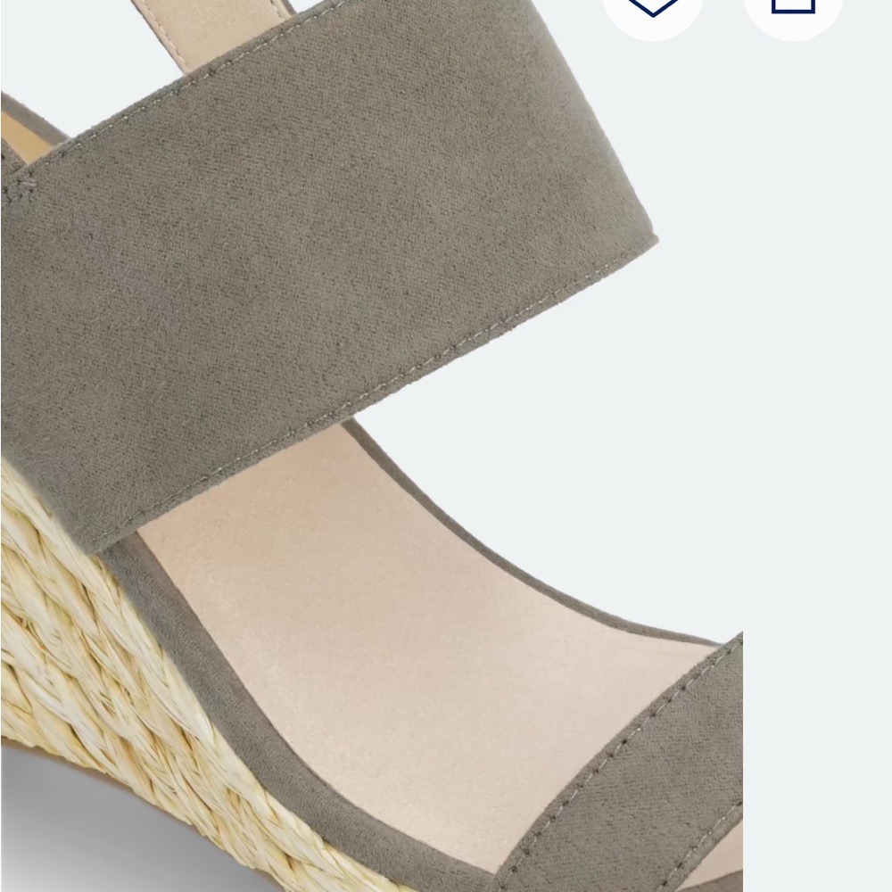 Dolce Vita Praiya Wedge Sandals Taupe Size 9 - Picture 3 of 7